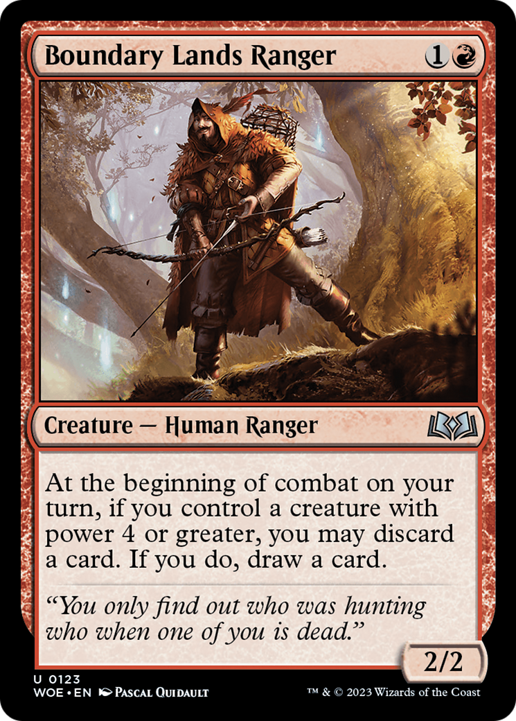 Boundary Lands Ranger (WOE-123)  - Wilds of Eldraine