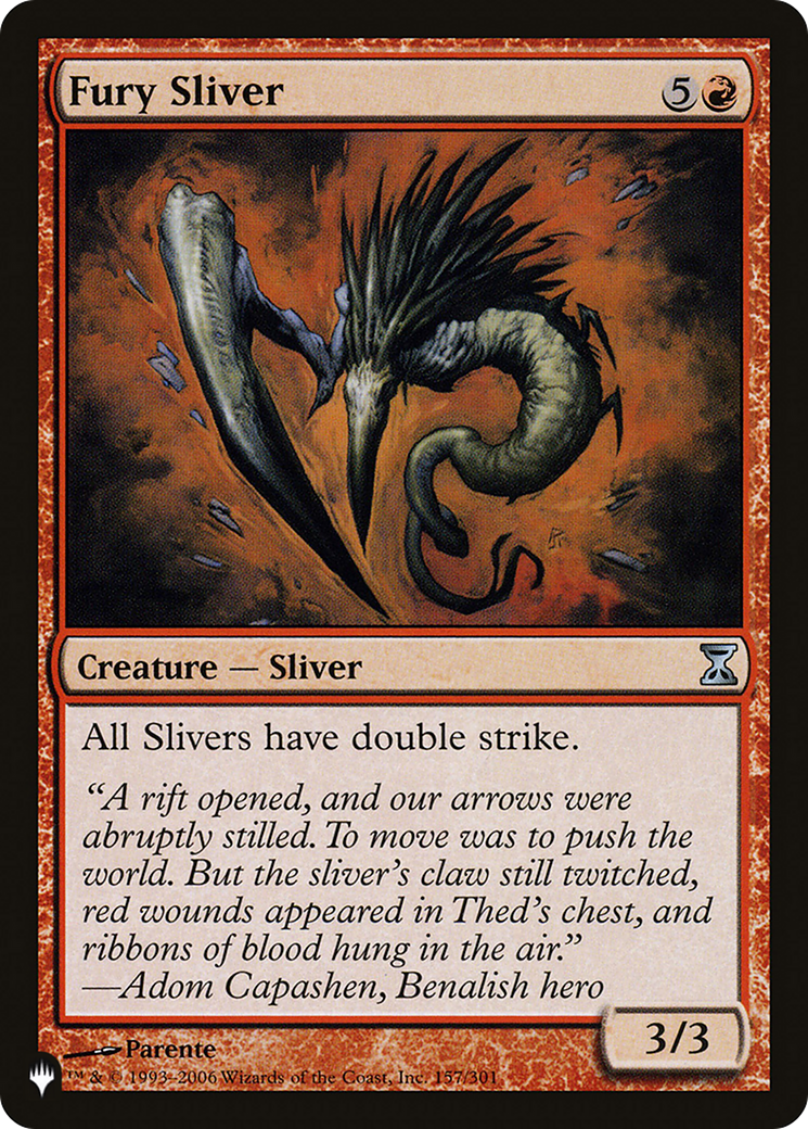Fury Sliver (LIST-TSP-157)  - The List