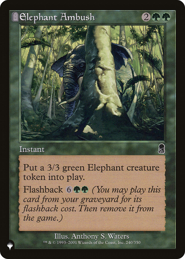 Elephant Ambush (LIST-ODY-240)  - The List: (tombstone)