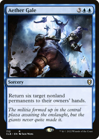 Aether Gale (CLB-712)  - Commander Legends: Battle for Baldur's Gate