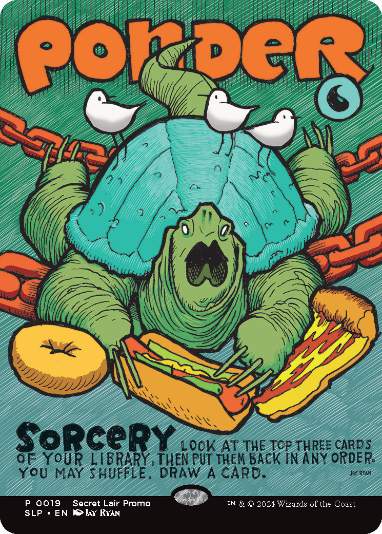 Ponder (SLP-019)  Foil - Secret Lair Showdown: (borderless) (Borderless)