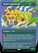 Temur Sabertooth (SLD-308)  - Secret Lair Drop (Borderless)