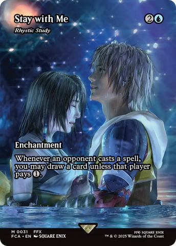Stay with Me - Rhystic Study (FCA-031) - FINAL FANTASY: Through the Ages (Borderless)