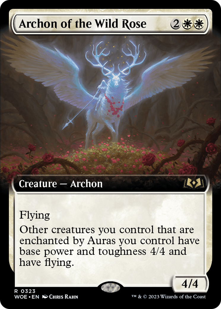 Archon of the Wild Rose (Extended Art) (WOE-323)  Foil - Wilds of Eldraine: (Extended Art)