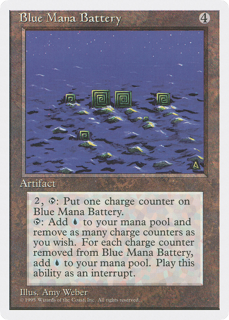 Blue Mana Battery (4ED-)  - Fourth Edition