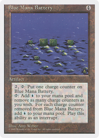Blue Mana Battery (4ED-)  - Fourth Edition