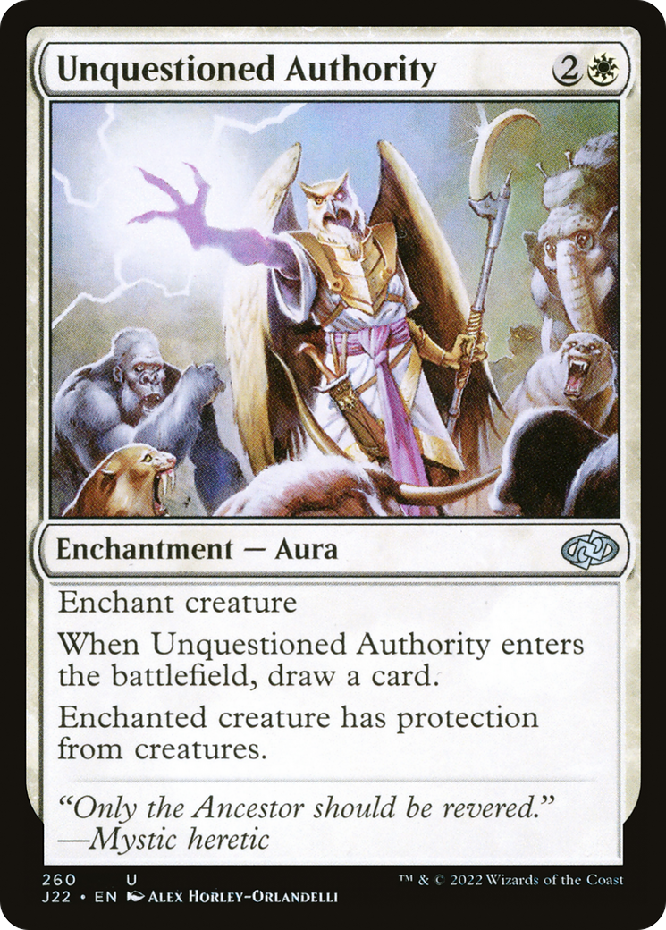 Unquestioned Authority (J22-260)  - Jumpstart 2022