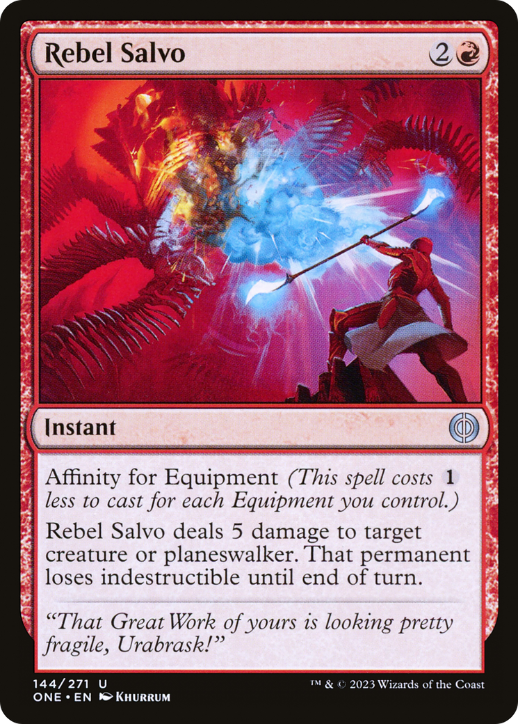 Rebel Salvo (ONE-144)  Foil - Phyrexia: All Will Be One