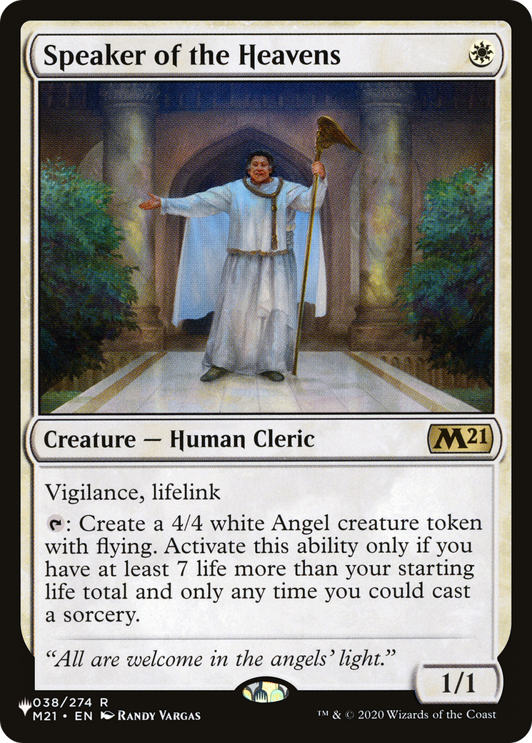 Speaker of the Heavens (PLST-M21-38)  - The List