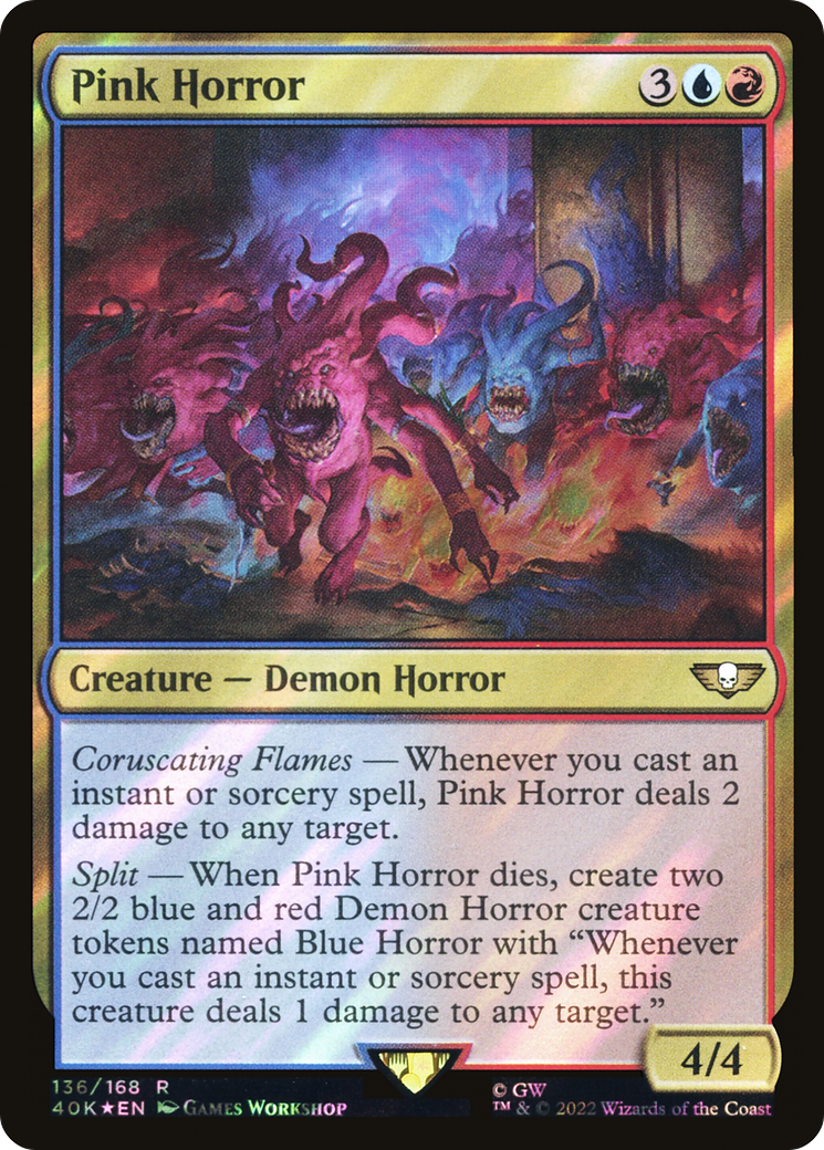 Pink Horror (Surge Foil) (40K-136)  Foil - Warhammer 40,000 Commander