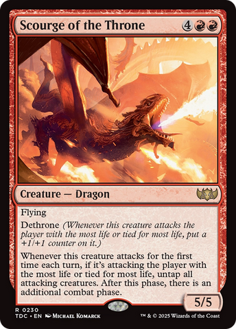 Scourge of the Throne (TDC-230) - Commander: Tarkir: Dragonstorm