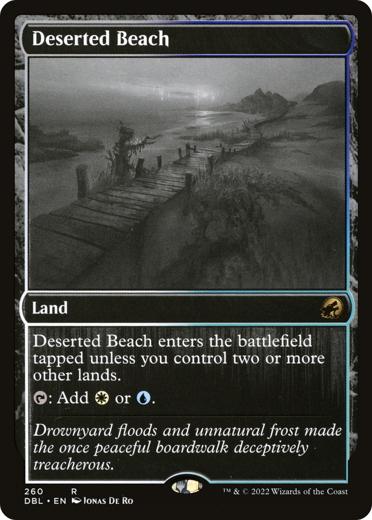 Deserted Beach (DBL-260)  Foil - Innistrad: Double Feature