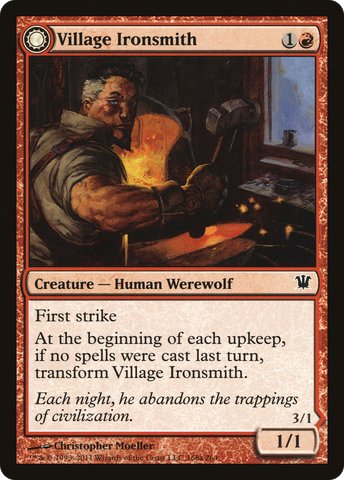 Village Ironsmith (ISD-168)  - Innistrad: (Double Faced Transform)