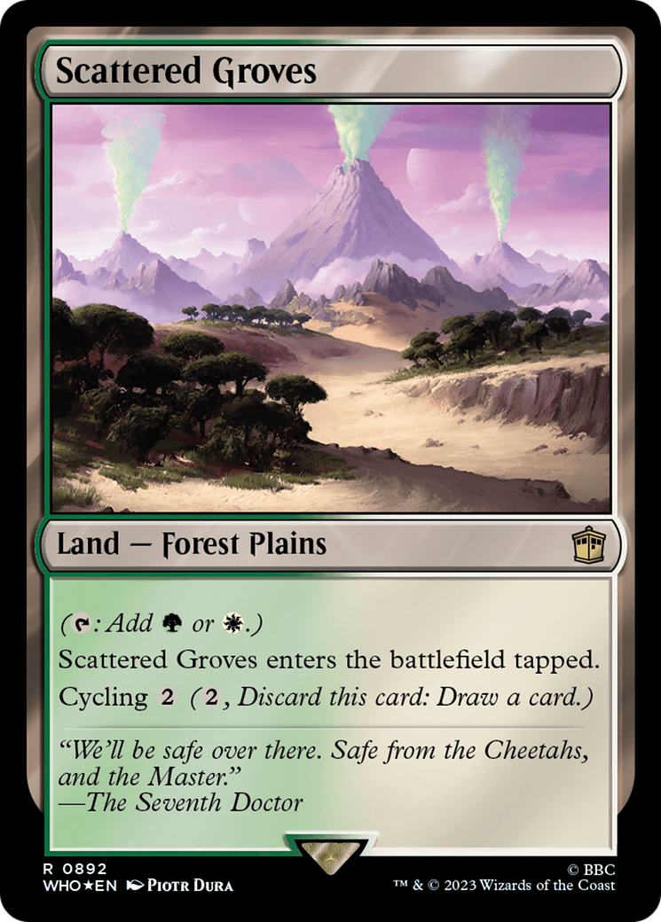 Scattered Groves (Surge Foil) (WHO-892)  Foil - Doctor Who