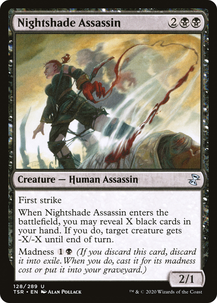 Nightshade Assassin (TSR-128)  Foil - Time Spiral Remastered