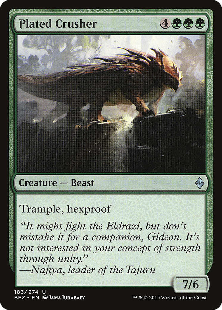 Plated Crusher (BFZ-183)  - Battle for Zendikar