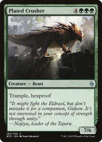 Plated Crusher (BFZ-183)  Foil - Battle for Zendikar