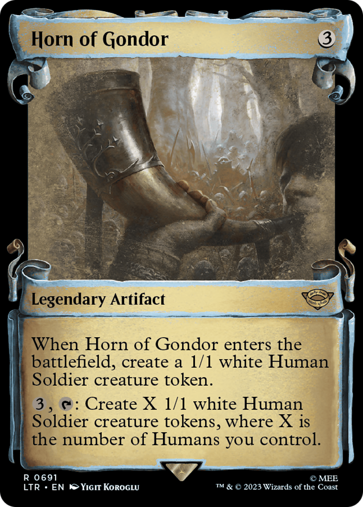 Horn of Gondor (Showcase Scrolls) (LTR-691)  - The Lord of the Rings: Tales of Middle-earth: (Showcase)
