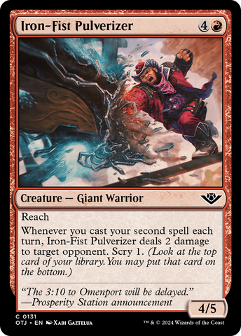 Iron-Fist Pulverizer (OTJ-131)  Foil - Outlaws of Thunder Junction