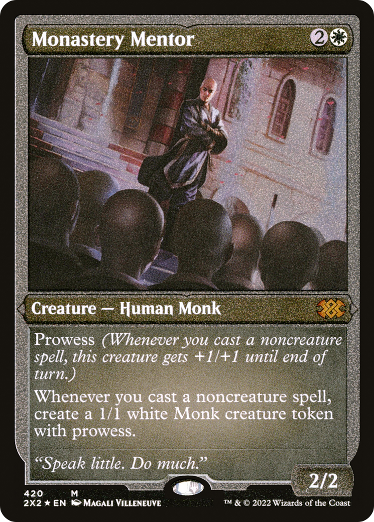 Monastery Mentor (Foil Etched) (2X2-420)  Foil - Double Masters 2022