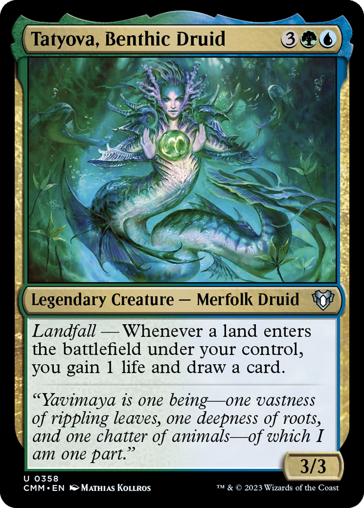 Tatyova, Benthic Druid (CMM-358)  - Commander Masters