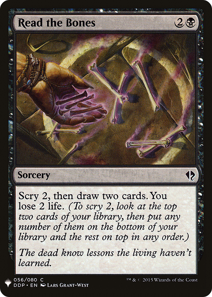 Read the Bones (LIST-DDP-56)  - The List
