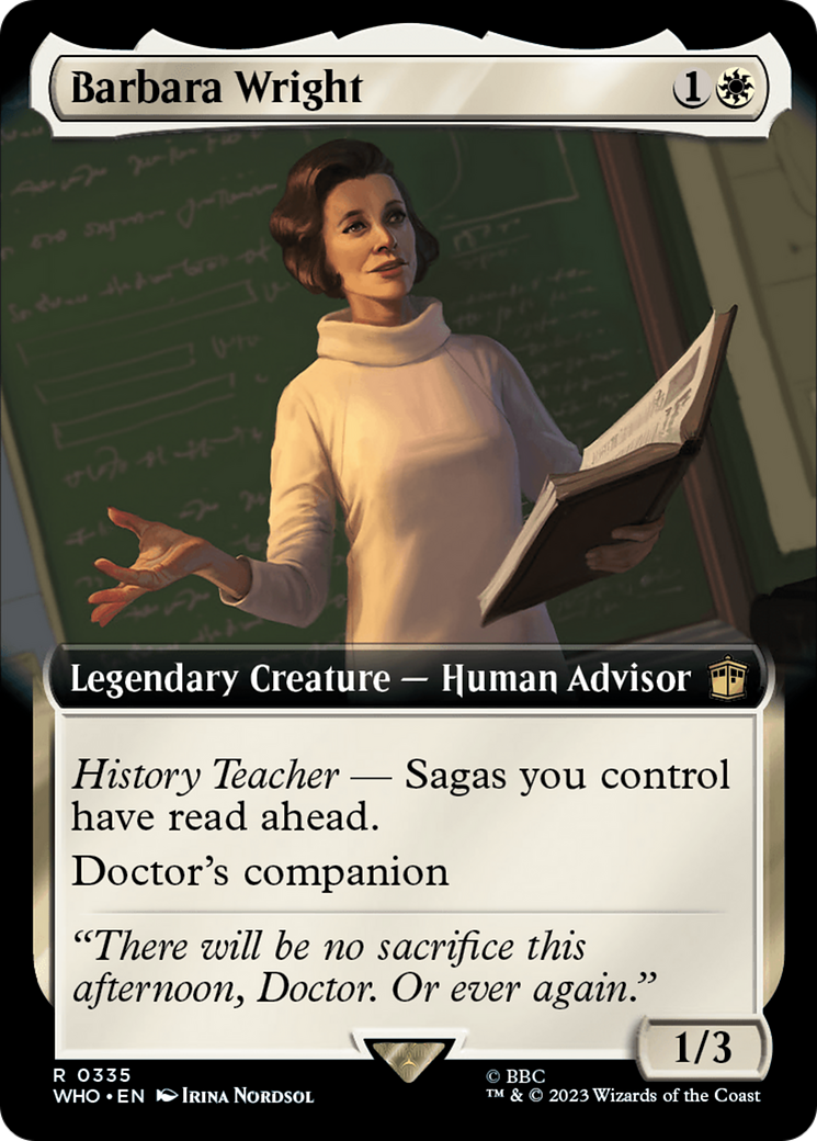 Barbara Wright (Extended Art) (WHO-335)  - Doctor Who: (Extended Art)