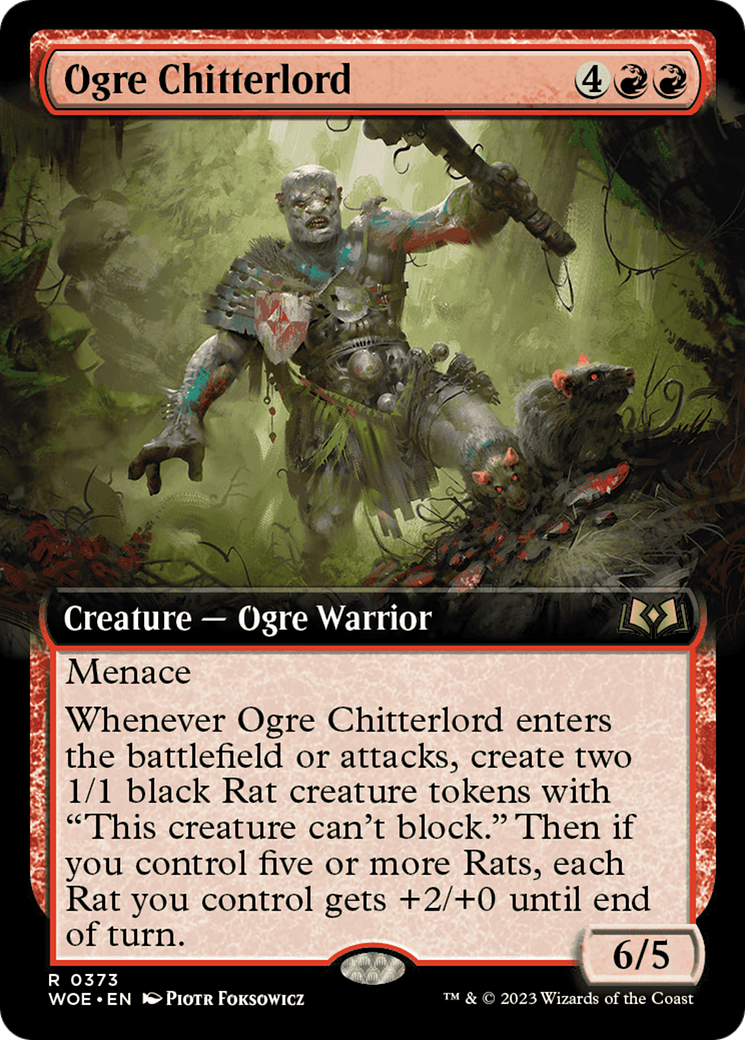 Ogre Chitterlord (Extended Art) (WOE-373)  - Wilds of Eldraine: (Extended Art)