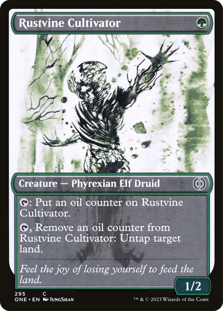 Rustvine Cultivator (Showcase) (ONE-295)  Foil - Phyrexia: All Will Be One: (Showcase)