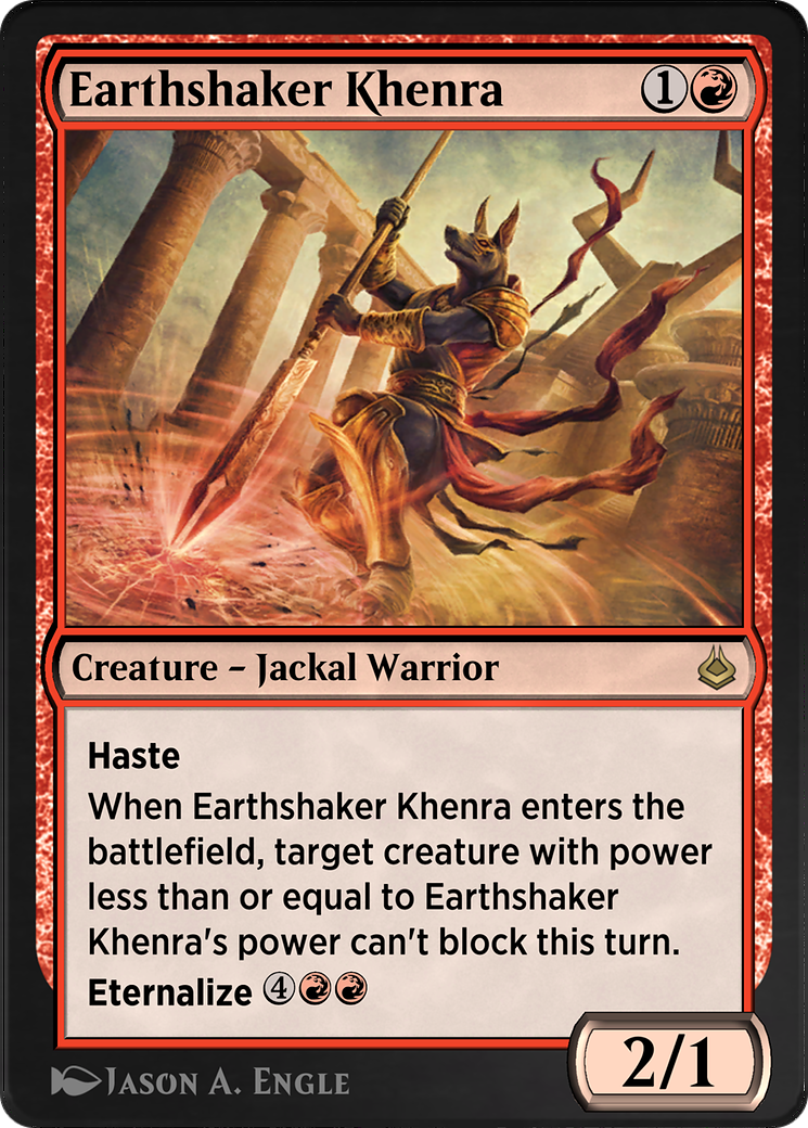 Earthshaker Khenra (AKR-152)  - Amonkhet Remastered