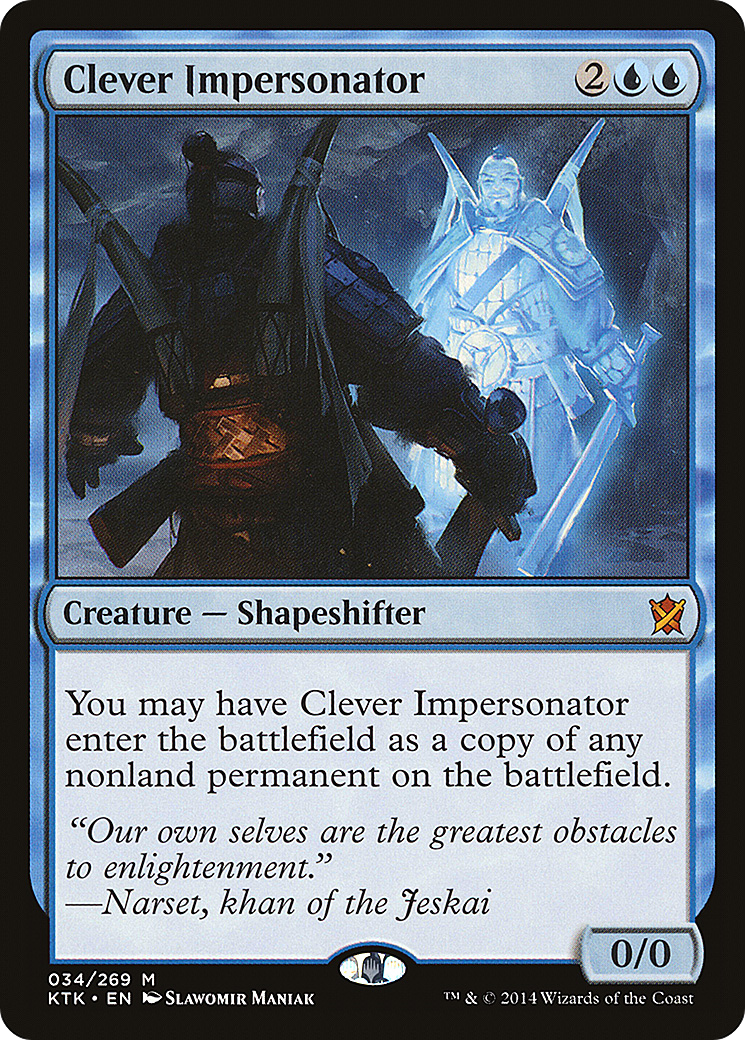 Clever Impersonator (KTK-034)  Foil - Khans of Tarkir