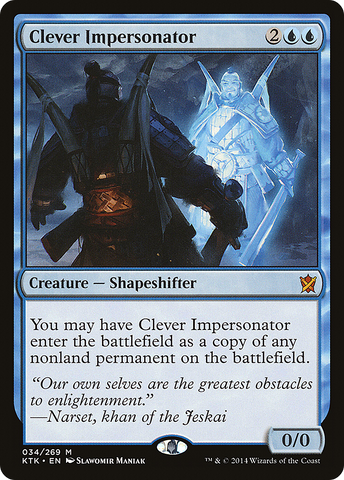 Clever Impersonator (KTK-034)  Foil - Khans of Tarkir