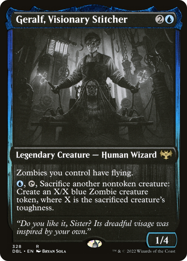 Geralf, Visionary Stitcher (DBL-328)  Foil - Innistrad: Double Feature