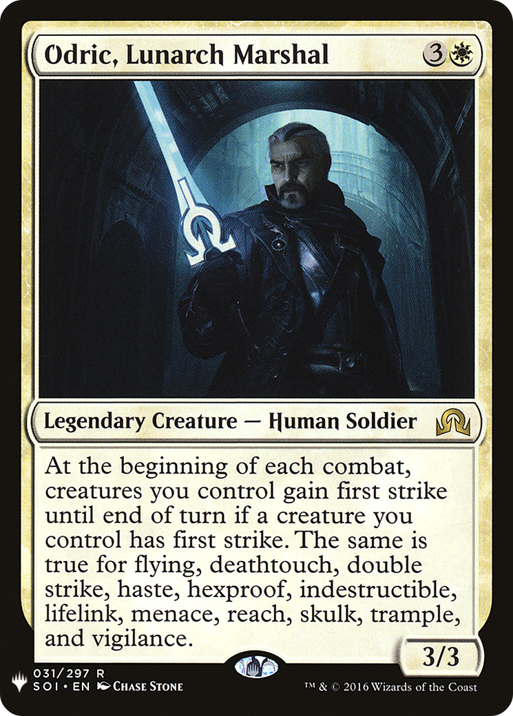 Odric, Lunarch Marshal (LIST-031/297)  - The List