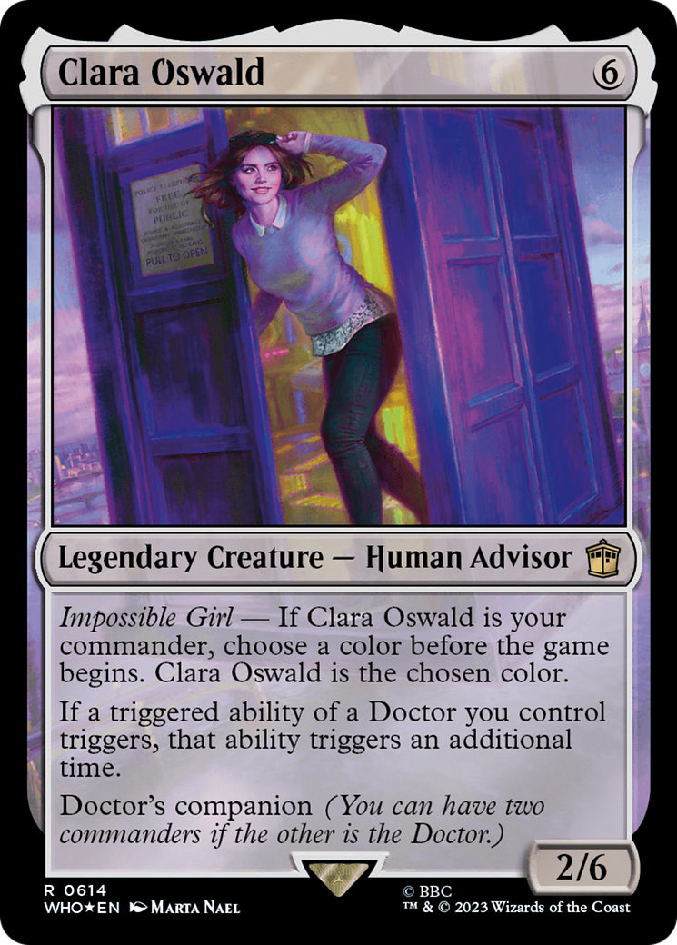 Clara Oswald (Surge Foil) (WHO-614)  Foil - Doctor Who