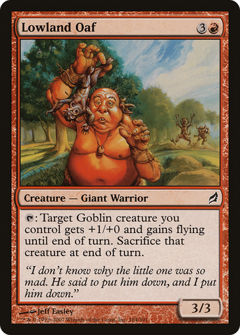 Lowland Oaf (LRW-184)  Foil - Lorwyn