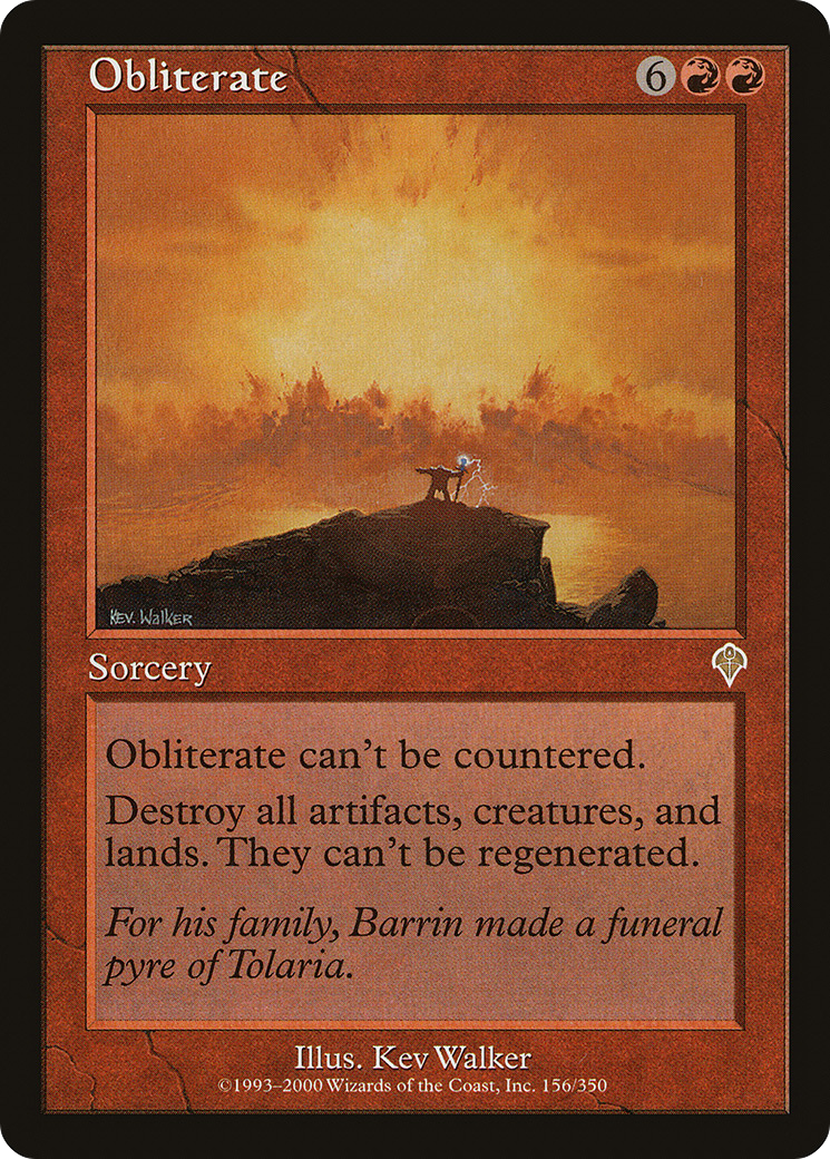 Obliterate (INV-156)  Foil - Invasion