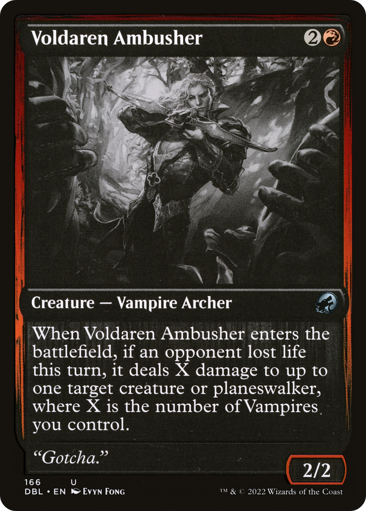 Voldaren Ambusher (DBL-166)  Foil - Innistrad: Double Feature