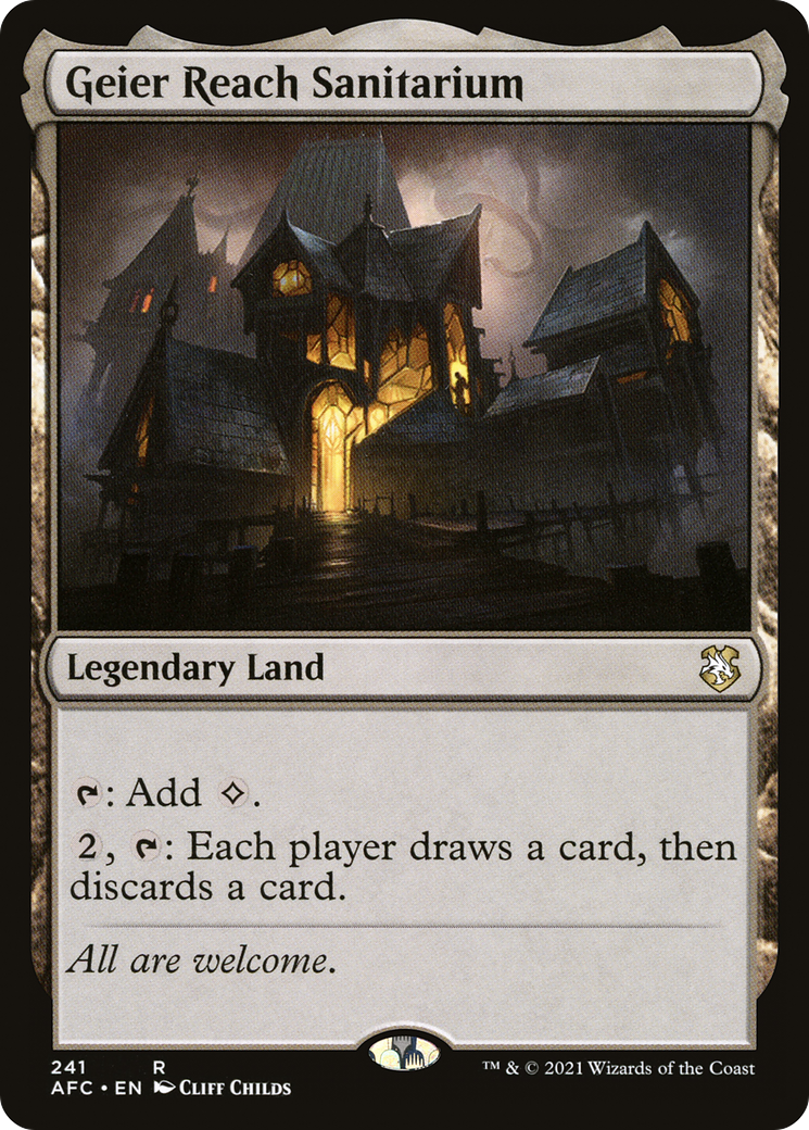 Geier Reach Sanitarium (AFC-241) - Adventures in the Forgotten Realms Commander