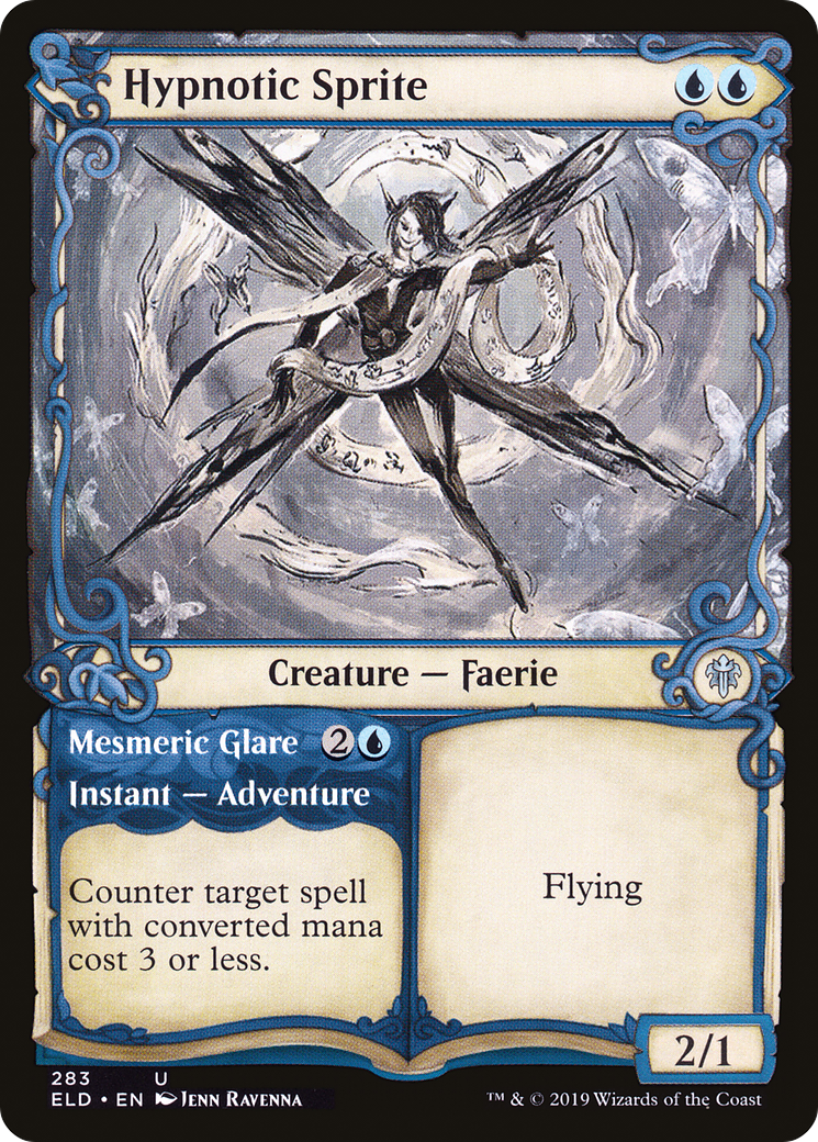 Hypnotic Sprite (Showcase) (ELD-283)  - Throne of Eldraine: (Showcase)