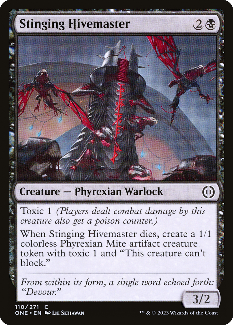 Stinging Hivemaster (ONE-110)  Foil - Phyrexia: All Will Be One