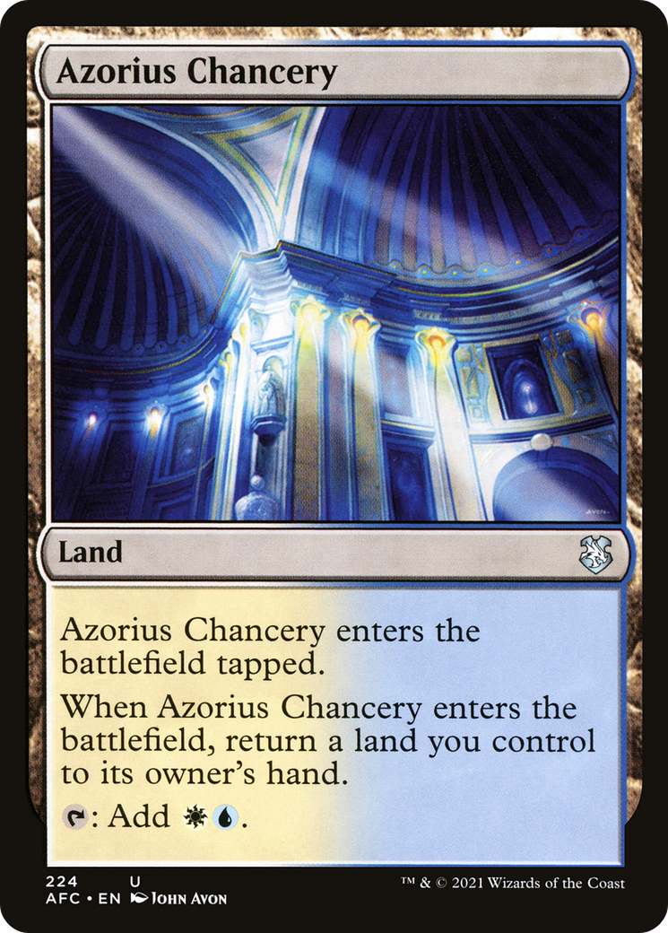 Azorius Chancery (AFC-224) - Adventures in the Forgotten Realms Commander