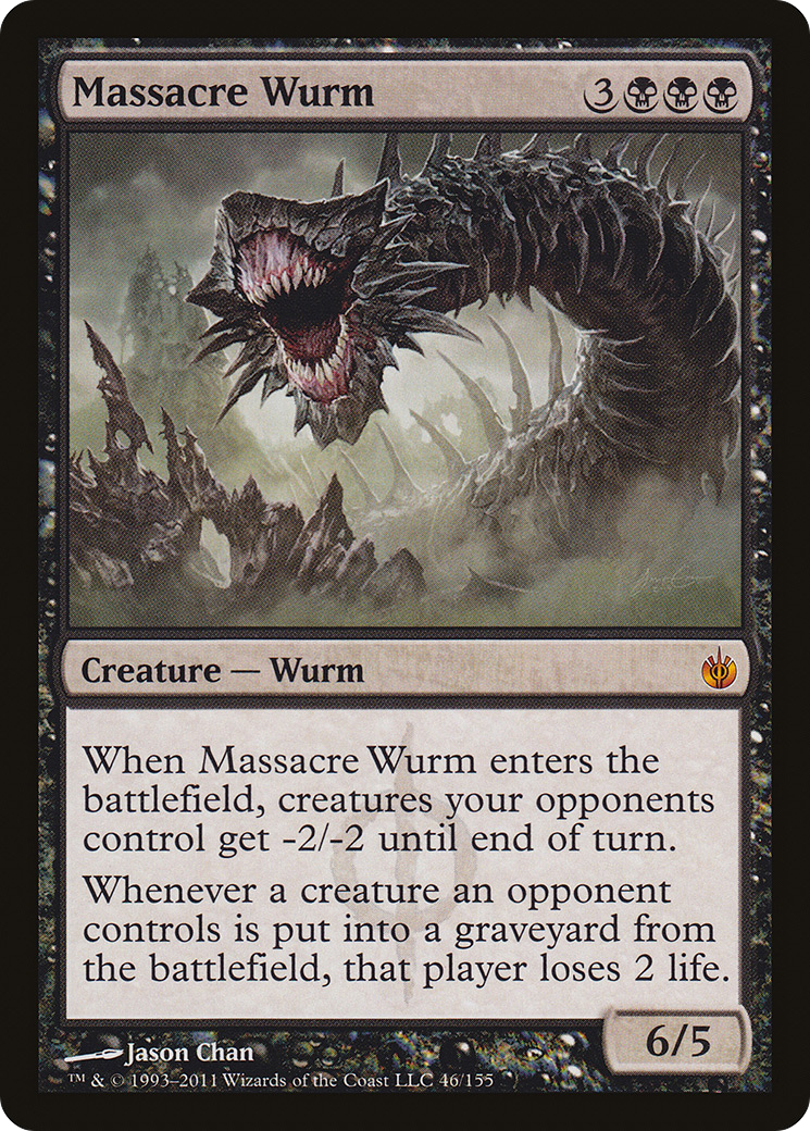 Massacre Wurm (MBS-046)  Foil - Mirrodin Besieged