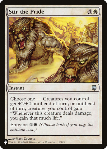 Stir the Pride (LIST-DST-16)  - The List