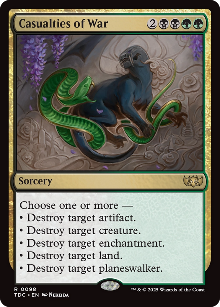 Casualties of War (TDC-098)  - Commander: Tarkir: Dragonstorm