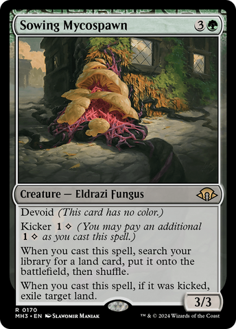 Sowing Mycospawn (MH3-170)  Foil - Modern Horizons 3: (devoid)