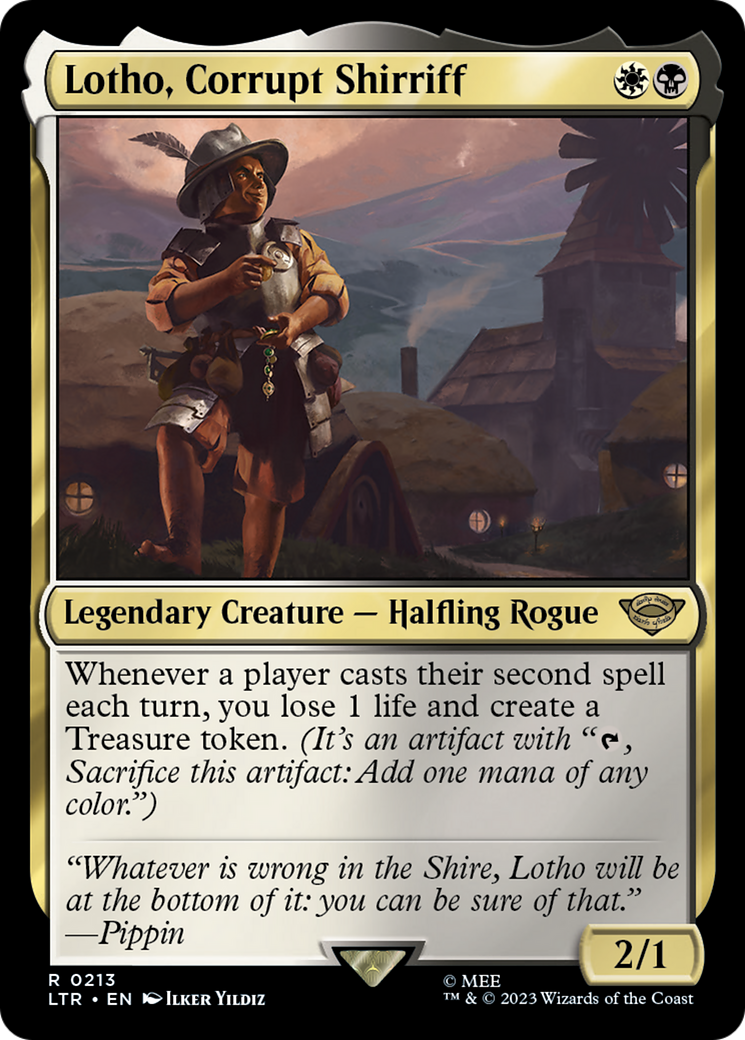 Lotho, Corrupt Shirriff (LTR-213)  Foil - The Lord of the Rings: Tales of Middle-earth
