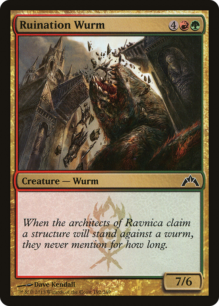 Ruination Wurm (GTC-192)  - Gatecrash