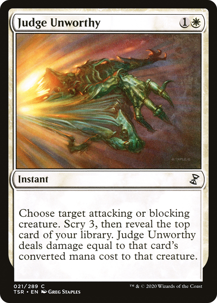 Judge Unworthy (TSR-021)  Foil - Time Spiral Remastered