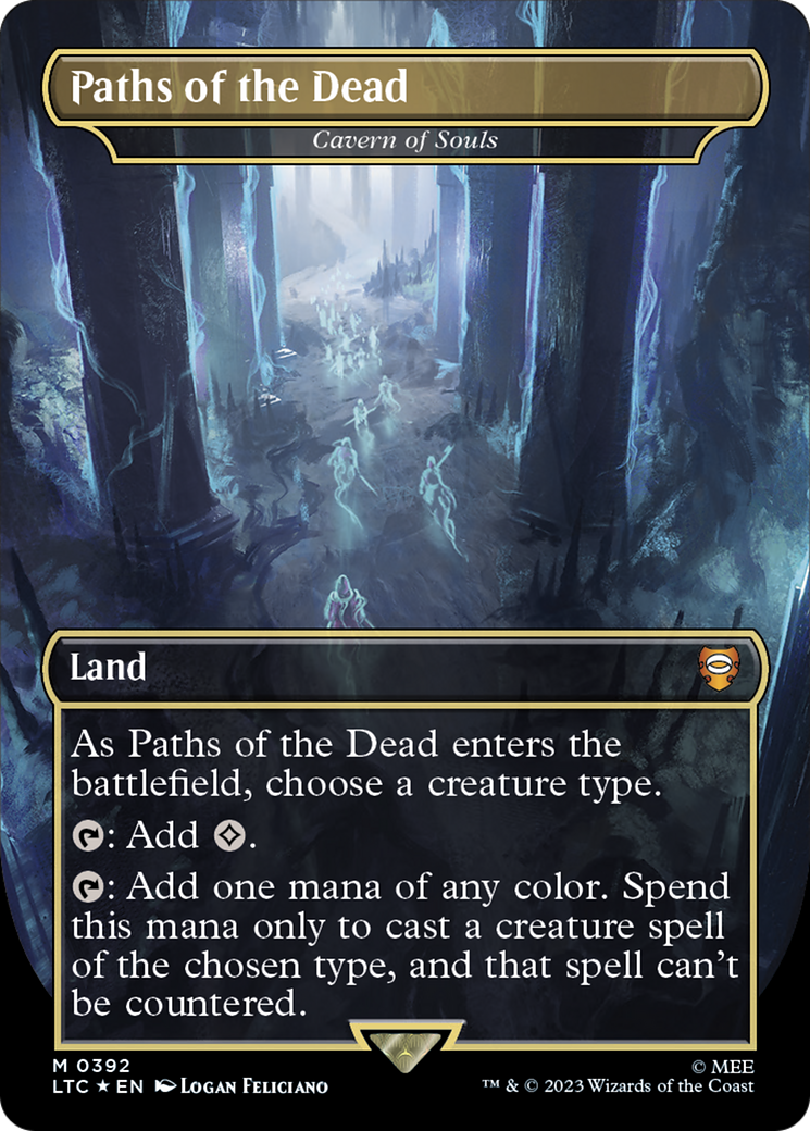 Paths of the Dead - Cavern of Souls (Surge Foil) (LTC-392)  Foil - Tales of Middle-earth Commander / Paths of the Dead (Borderless)